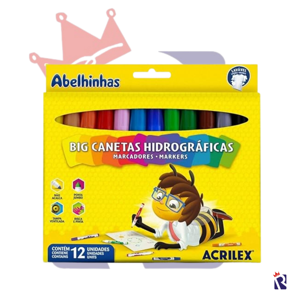 Canetinha Hidrográfica Jumbo Acrilex: Onde Comprar | BuscaProdutos