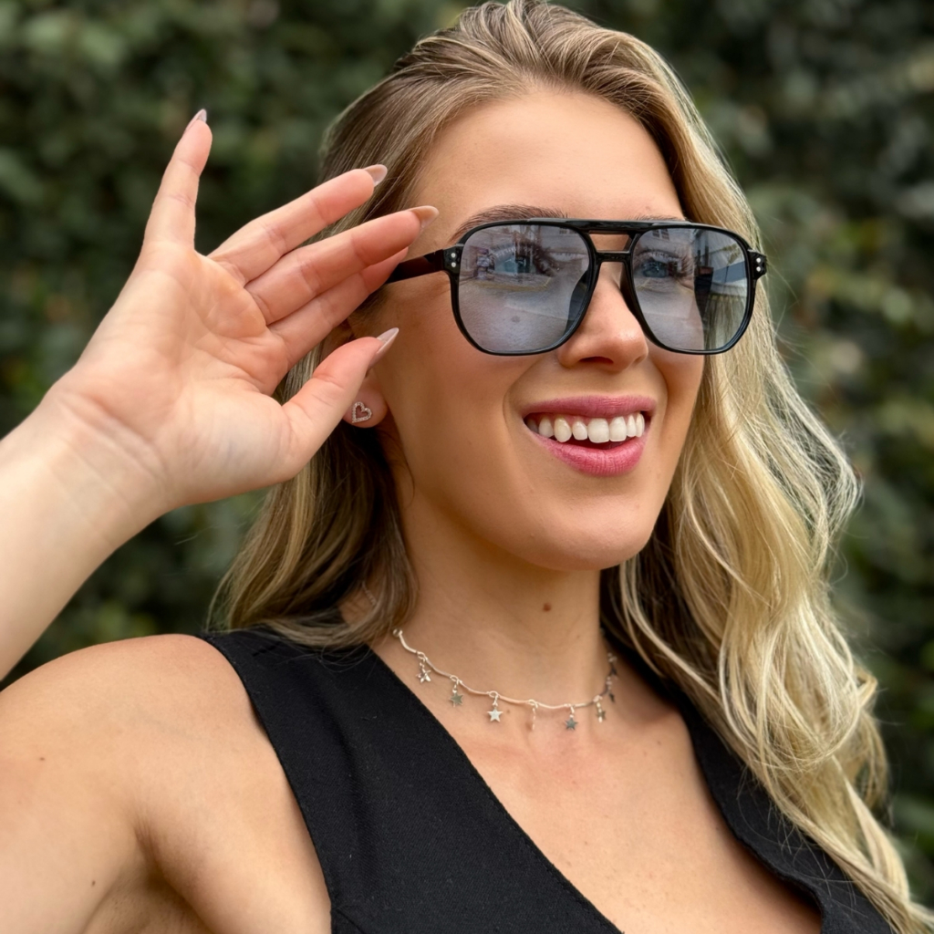 Óculos de Sol Aviador Masculino Feminino Unissex Lente UV Proteção Clássico Estilo Retro
