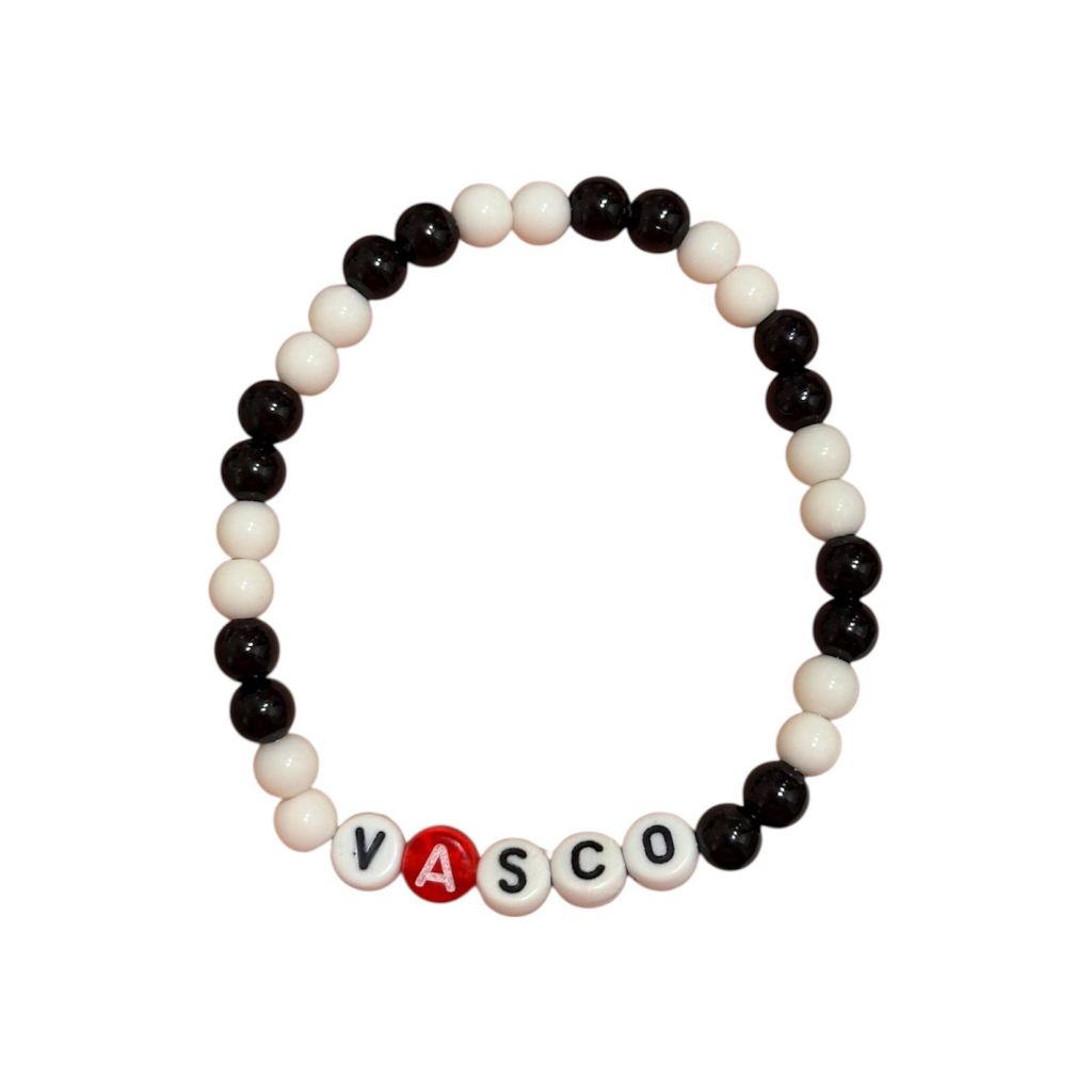 Pulseira Miçanga Vasco Da Gama Torcida Jogos Pai Mãe Filhos