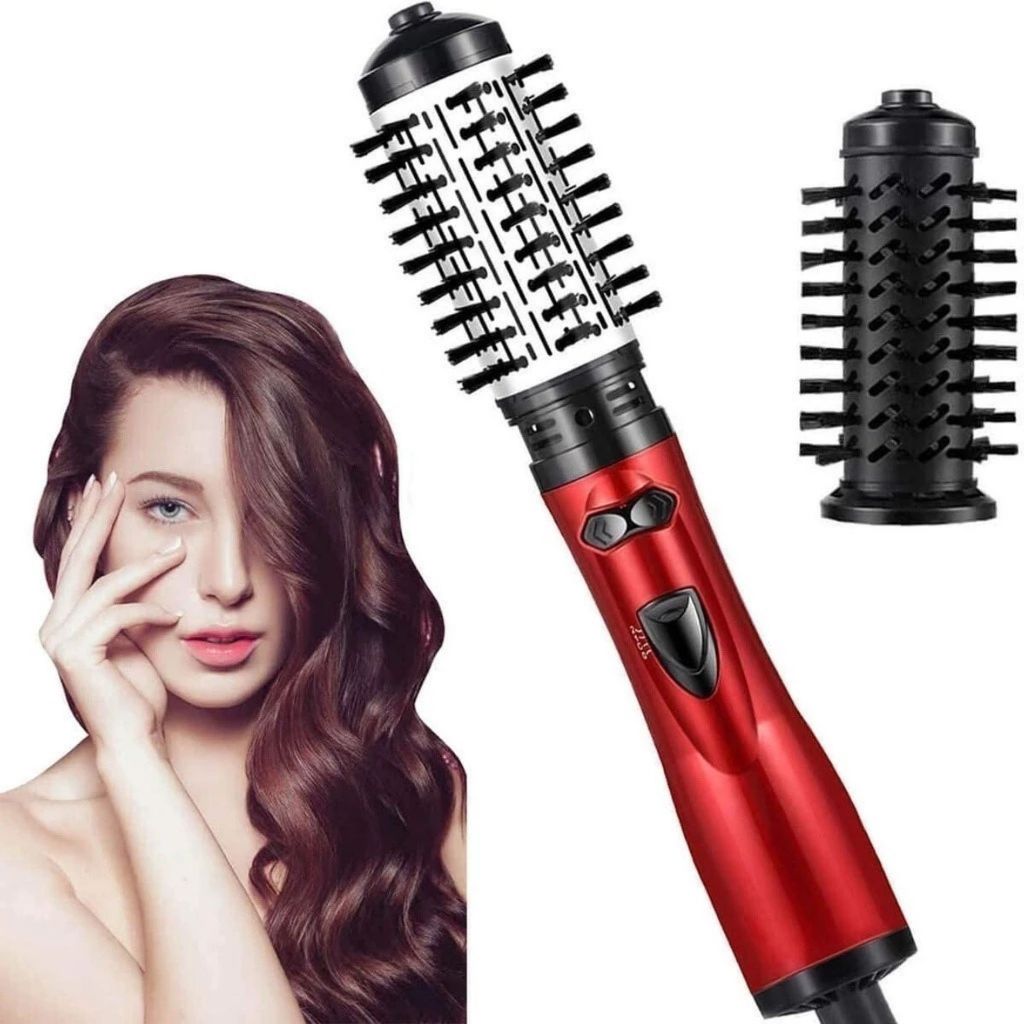 Escova Rotativa VERMELHA Anliu 110v 220v Tourmaline Infinity Elétrica Secador de cabelo Professinal