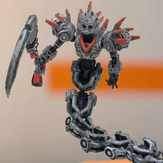 Boneco/Brinquedo Articulado Dummy Serie Mutante Armor (Viper) Pintado a Mão