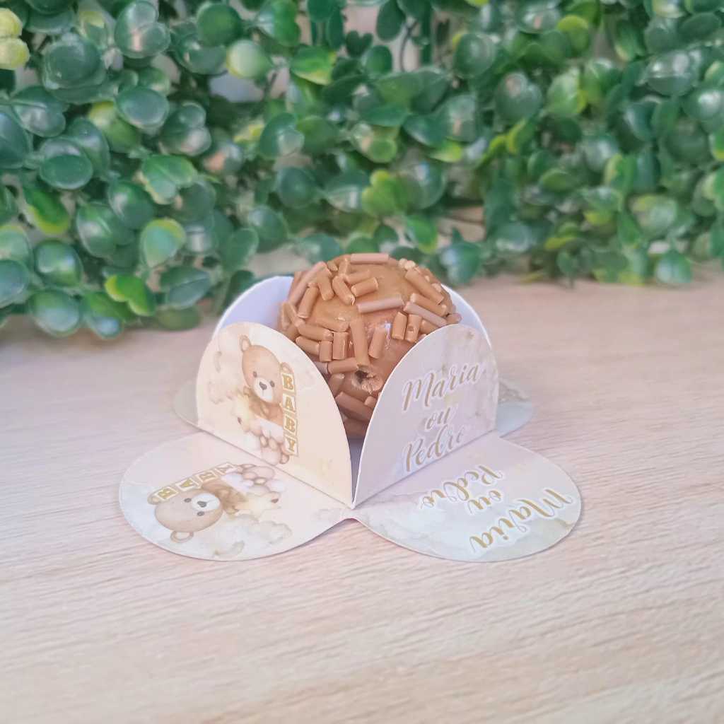 Forminha  para doces Personalizada Chá de bebê menino ou menina Festa Infantil Lembrancinha Personalizada