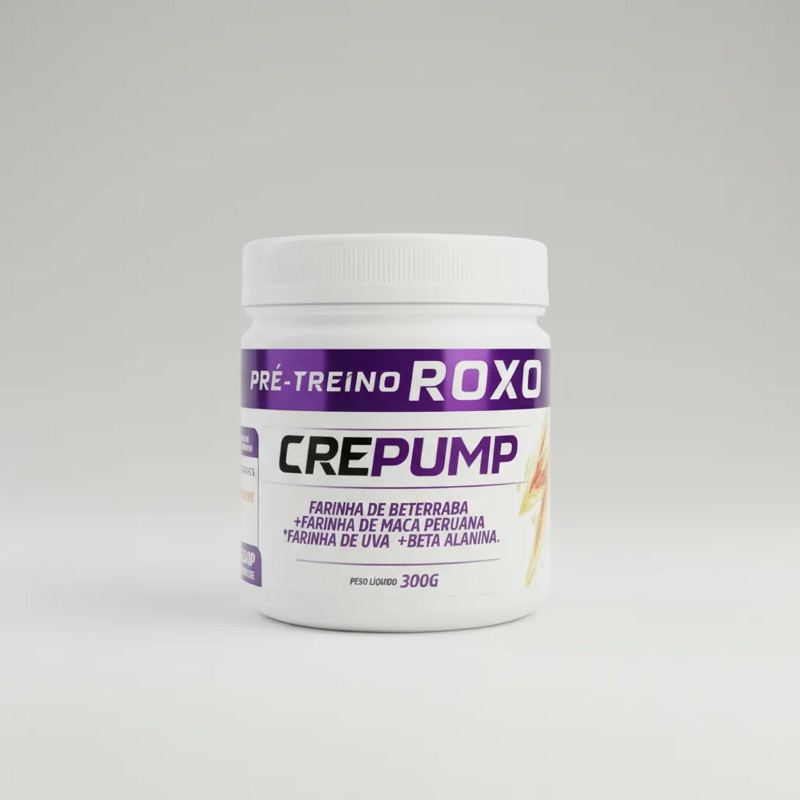 CREPUMP PRÉ TREINO ROXO NATURAL CANTEIRO DE ERVAS 300 gr em Oferta na Shopee