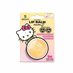 Lip Balm Fps 24 Macaron Baunilha Sabrina Sato Hello Kitty 8g com FPS 24, Manteigas de Karité, Cacau e Cupuaçu Cia Beauty