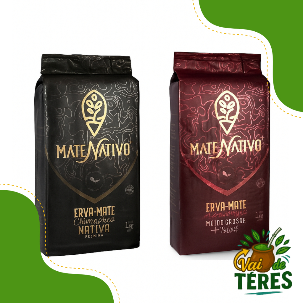 Erva mate de chimarrão mate nativo moída grossa e nativa