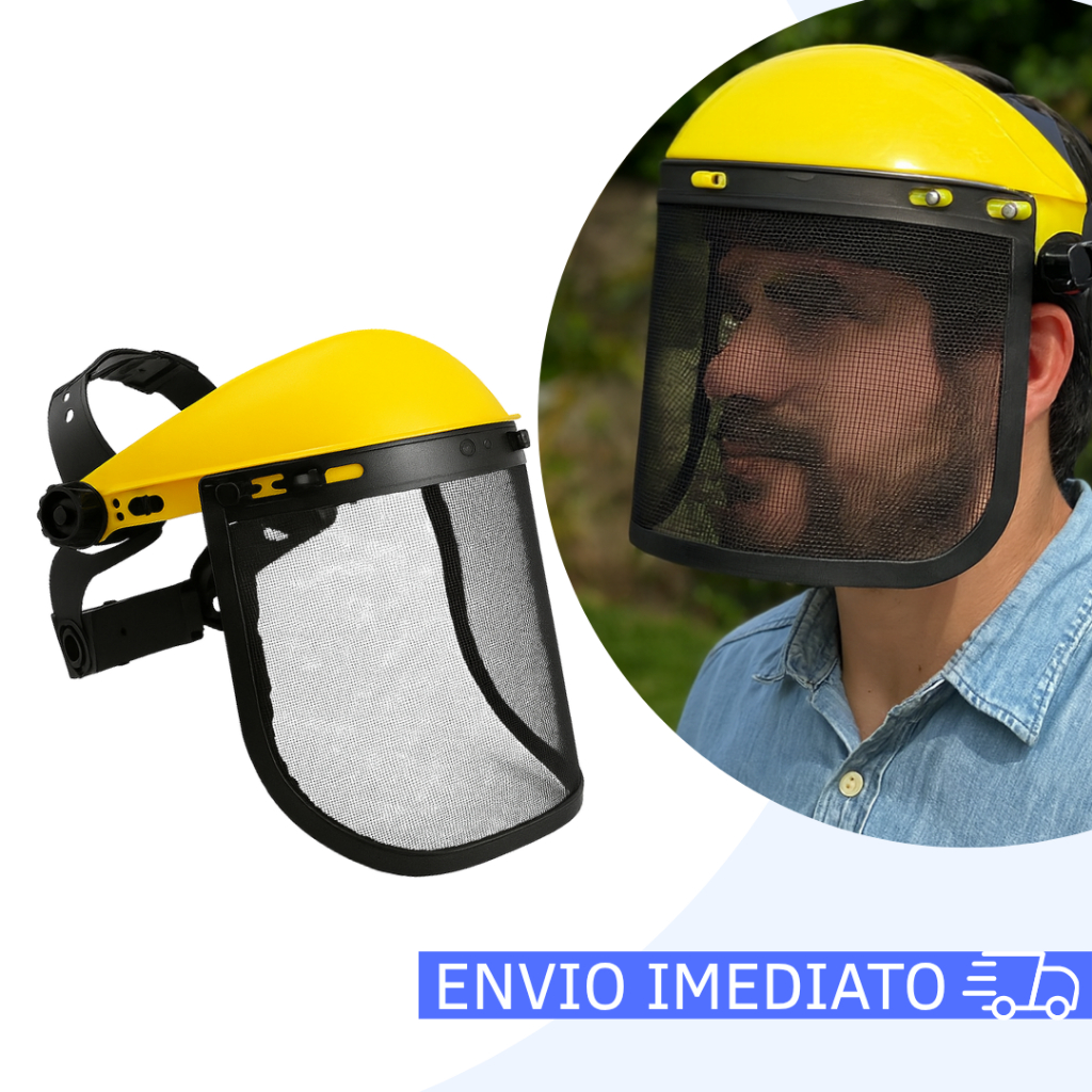 Protetor Facial com Tela de Aço