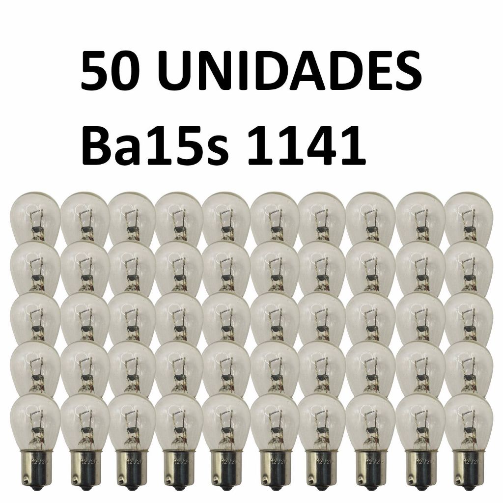 Kit 50 Lampadas Automotivas 1 Polo 1141 Ba15s P21W 12v em Oferta na Shopee