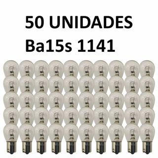 Kit 50 Lampadas Automotivas 1 Polo 1141 Ba15s P21W 12v em Oferta na Shopee