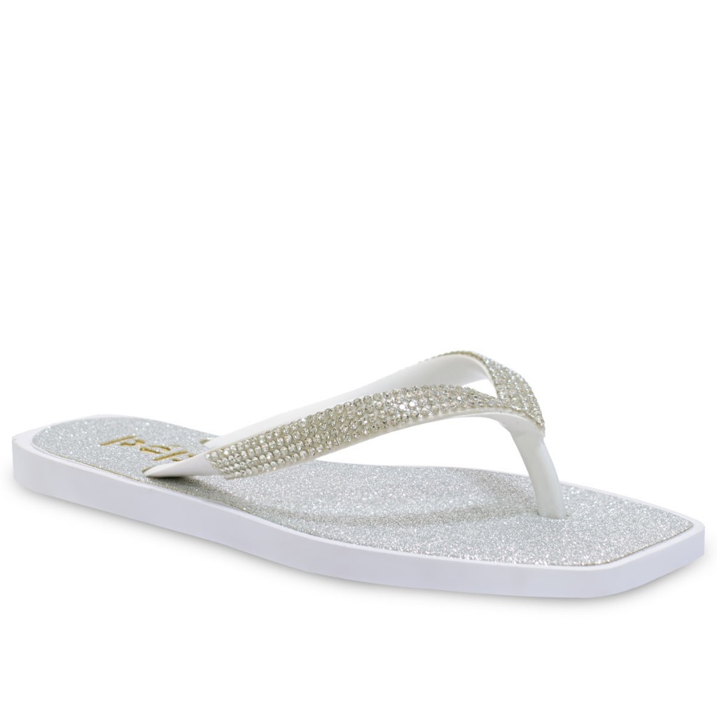 Chinelo Moda Casual Nº 25 ao 32 Slide Rasteira Feminino Menina Glitter Strass Brilho 13.04