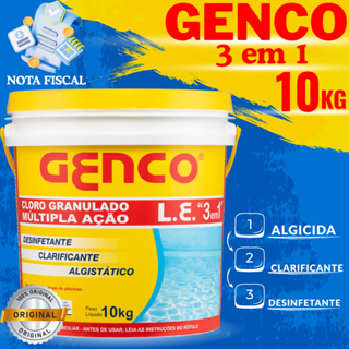 Cloro Granulado Múltipla Ação 3 em 1 10 kg – Genco Maximo 1 Unidade Por Compra em Oferta na Shopee