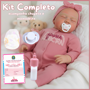 Boneca Bebê Reborn Menina Siliconada Envio Rápido Com Itens