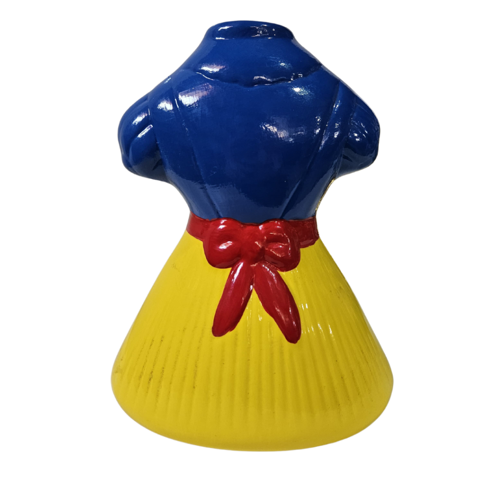Vestido Branca de Neve em Cerâmica – Decoração Encantada para Festas e Ambientes Temáticos