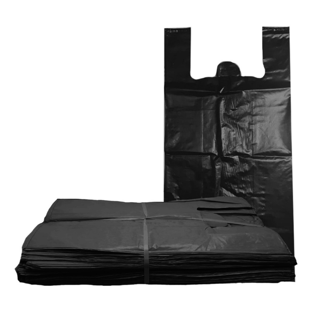 Sacolas Plásticas Reciclada Preto 1kg Com Vários Tamanhos