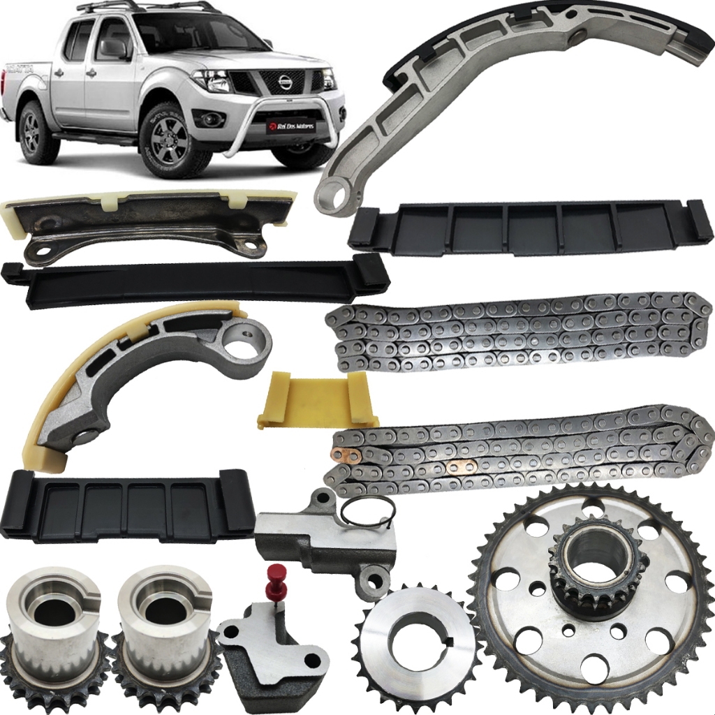 Imagem Kit Corrente Motor Nissan Frontier LE SE SEL XE PathFinder 2.5 16v 2005 2006 2007 2008 2009 2010