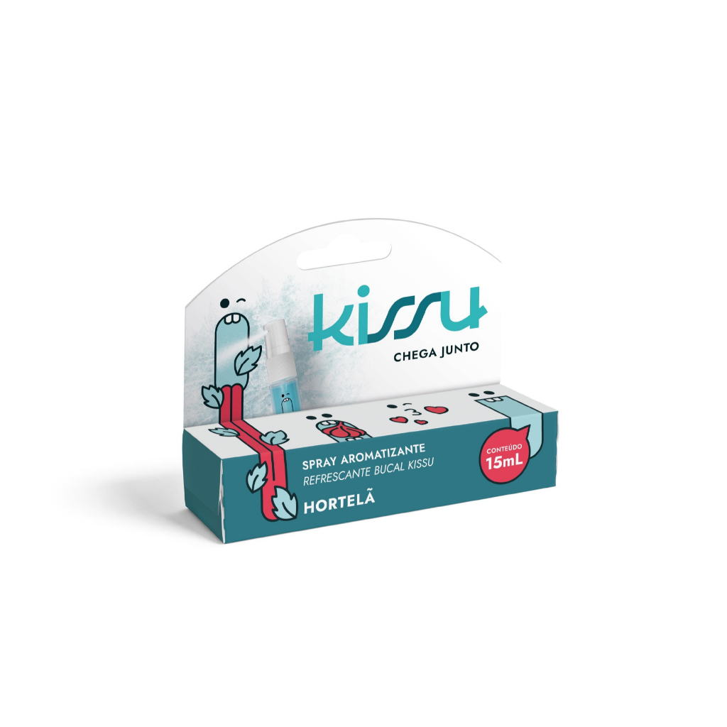 Spray Bucal KISSU - Sabor Hortelã - 15ml em Oferta na Shopee