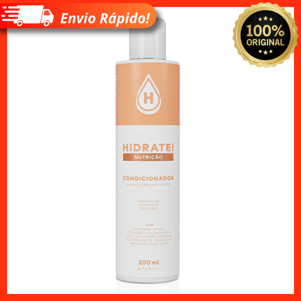 Condicionador Hidratei Nutrição 200ml - Fios Macios, Alinhados e Sedosos
