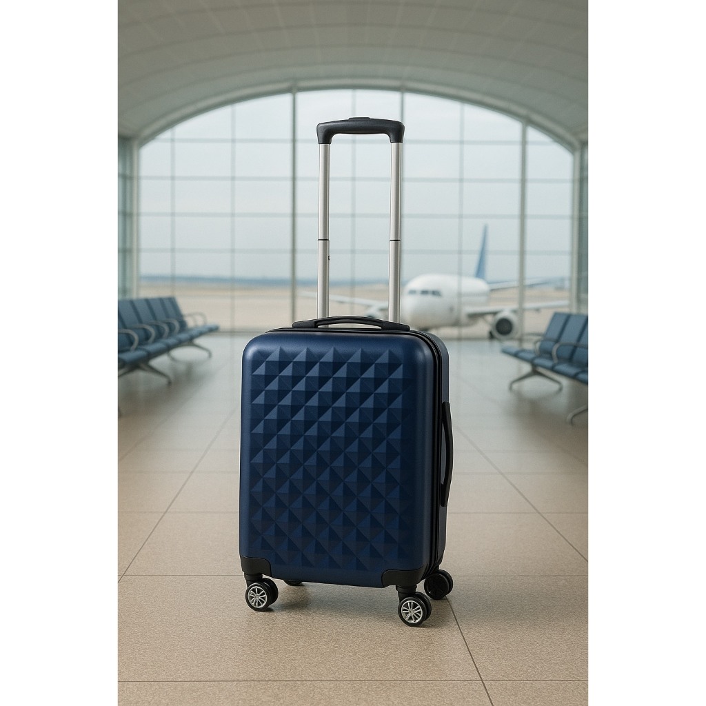 Mala De Viagem De Bordo 360º Pequena De Mão 10kg Em Cor AzuL em Oferta na Shopee