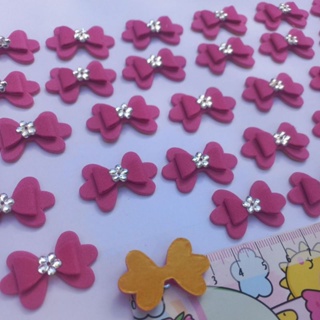 LAÇOS PET ADESIVOS FUCSIA -KIT COM 12 UNIDADES em Oferta na Shopee