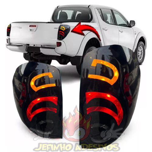 Aplique Adesivo Lanterna Mitsubishi L200 Triton 2008 A 2017