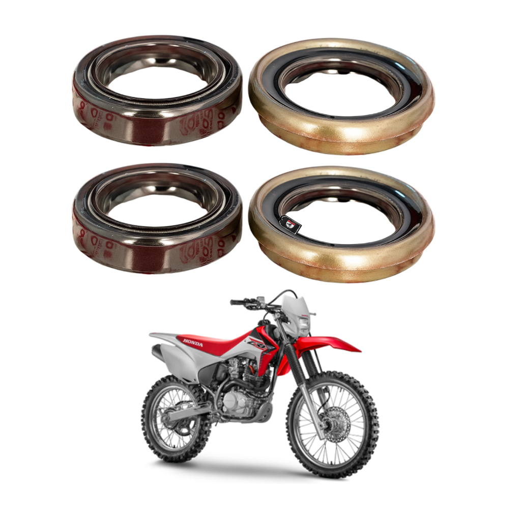 Par Retentor Bengala + Guarda Pó Honda Crf 230 Xr 200 Nx 350