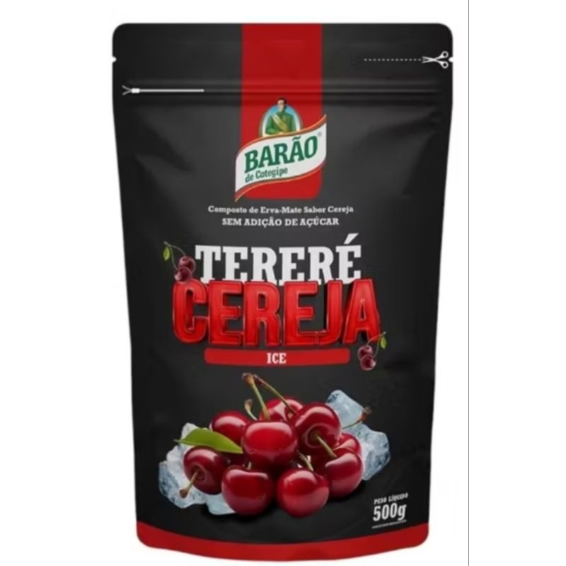 Erva Mate Para Tereré Barão de Cotegipe Cereja 500 Gramas
