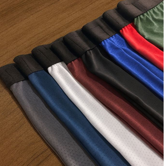 Kit 5 Cuecas Boxer Dry Fit Premium Tecido Respiravel