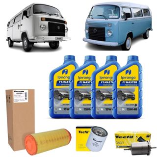 Kit Troca De Oleo E Filtros Kombi 1.4 Flex 15w40 Ipiranga revisão original Volkswagen original em Oferta na Shopee