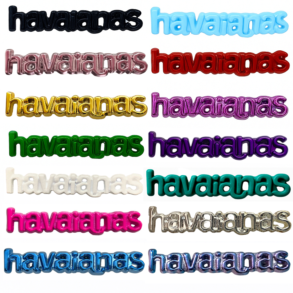 Kit 10 Un. Pingentes Plaquinha Chinelo Hav. Top para Chinelo em Oferta na Shopee