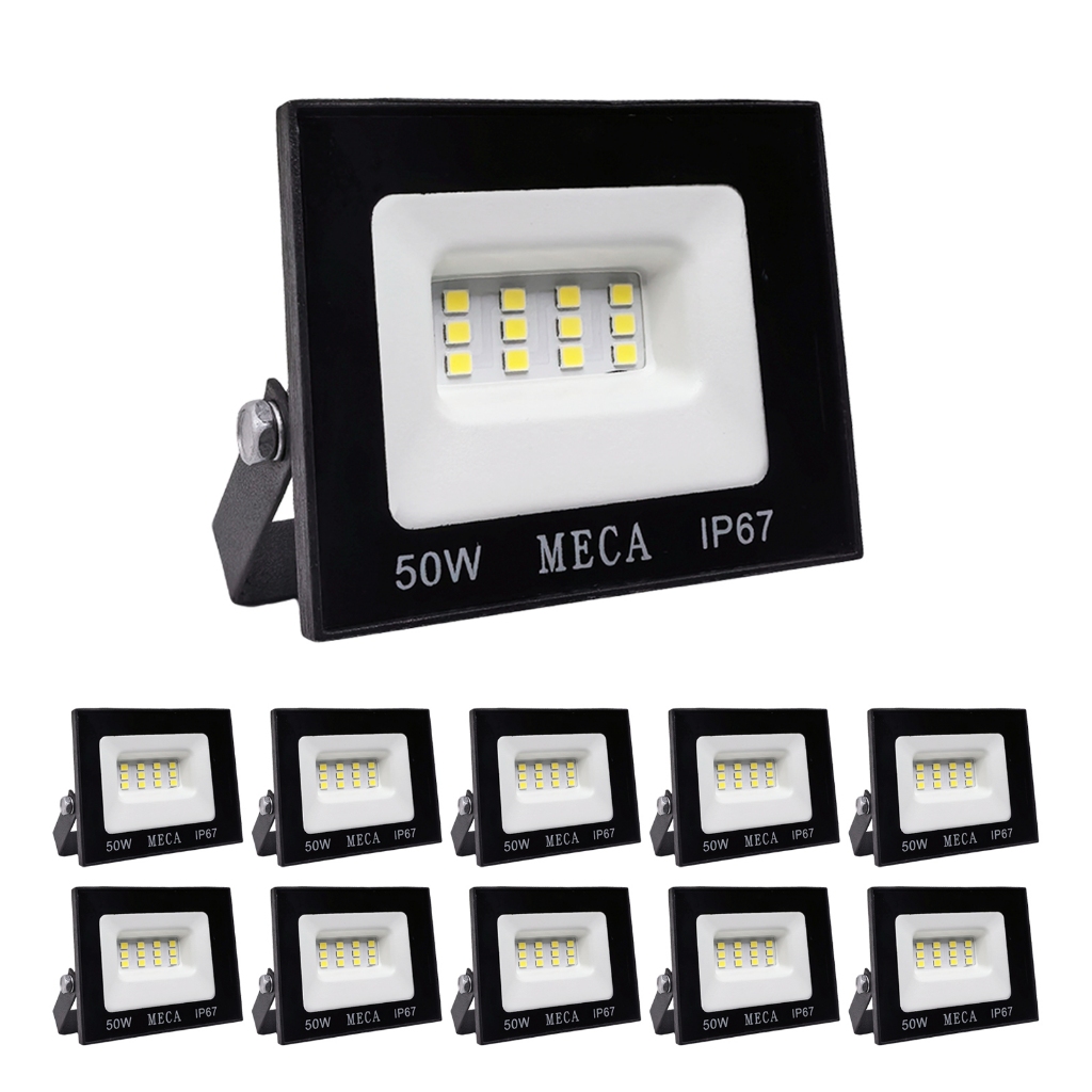 Super Mini Refletor Led 50w Holofote Ip67 Bivolt Prova D'água Cor de Luz Frio
