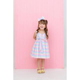 Vestido Infantil Menina Bebe Collor Candy Lili + faixinha de cabelo em Oferta na Shopee