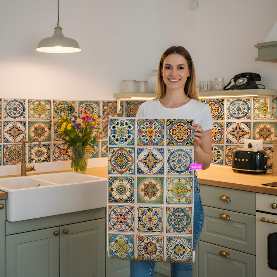 Papel de Parede Adesivo Autocolante  MEIA PAREDE para a cozinha 1.00x0.50 em Oferta na Shopee