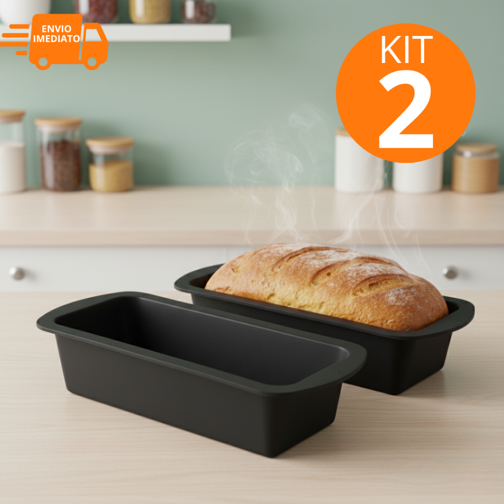 Formas Antiaderentes 3/2/1 Silicone Ideal para Pães Bolos Tortas Mousse Assadeira Forno Freezer Kit