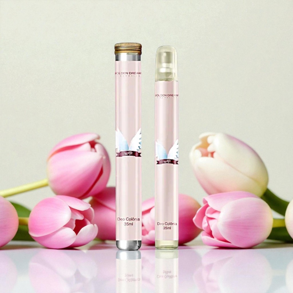 Body Spray Lovely Femme Golden Dream Deo Colônia 35ml – Feminino, Floral Doce e Delicado