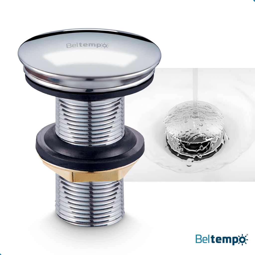 Válvula Click 7/8 Ralo Para Cuba Pia Banheiro Inox Prestige Beltempo em Oferta na Shopee