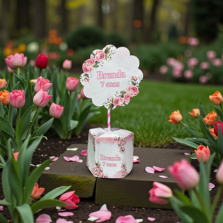 CENTRO  de mesa aniversário de 15 anos casamento ou chá de bebê em Oferta na Shopee