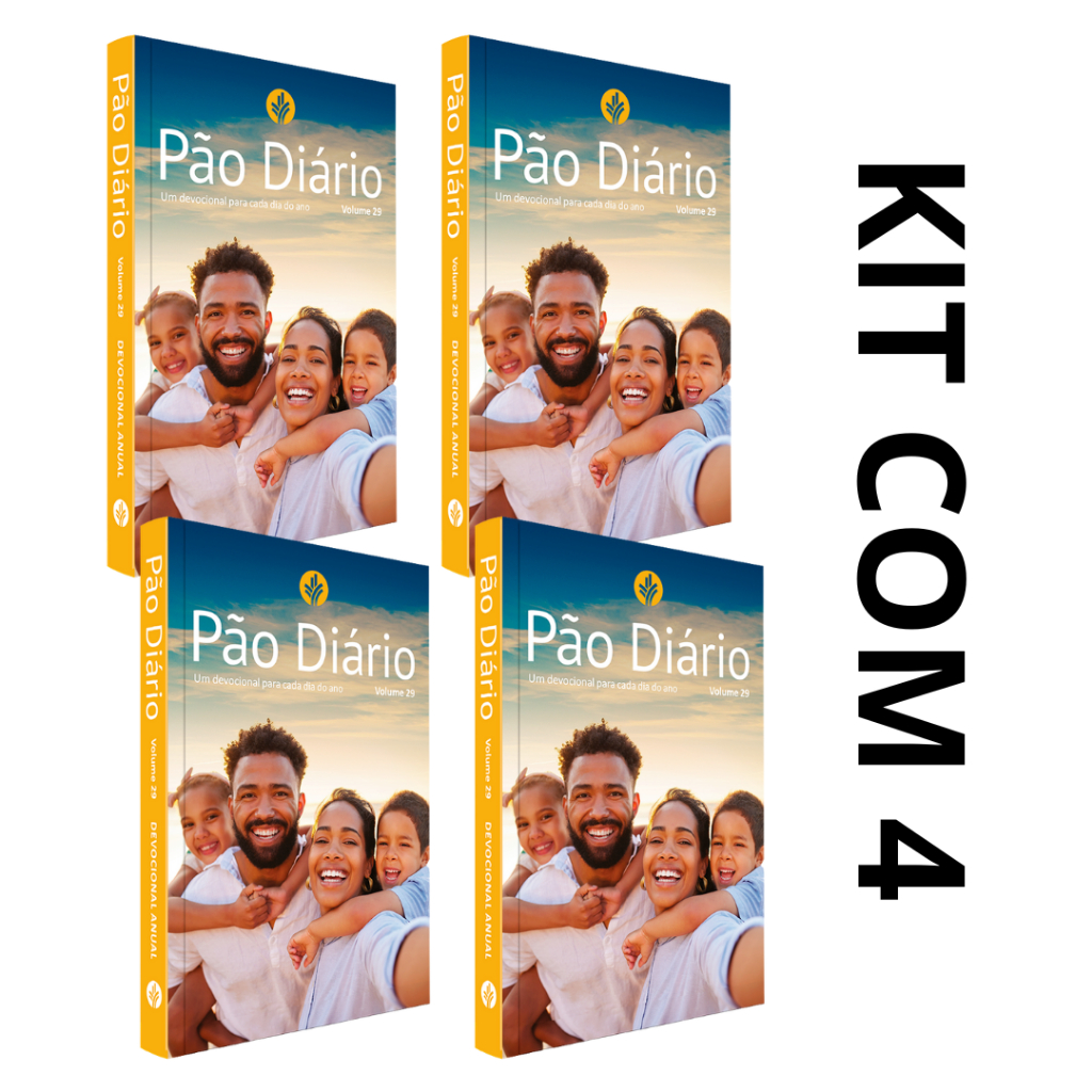 KIT COM 4 Devocional Pão Diário 2026 | Vol. 29 | Familia em Oferta na Shopee