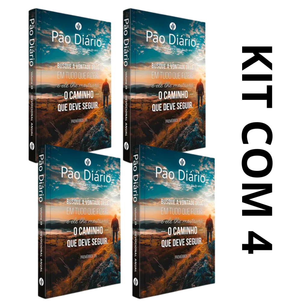 Kit Com 4 Devocional Pão Diário 2026 | Vol. 29 | Busque A Deus em Oferta na Shopee