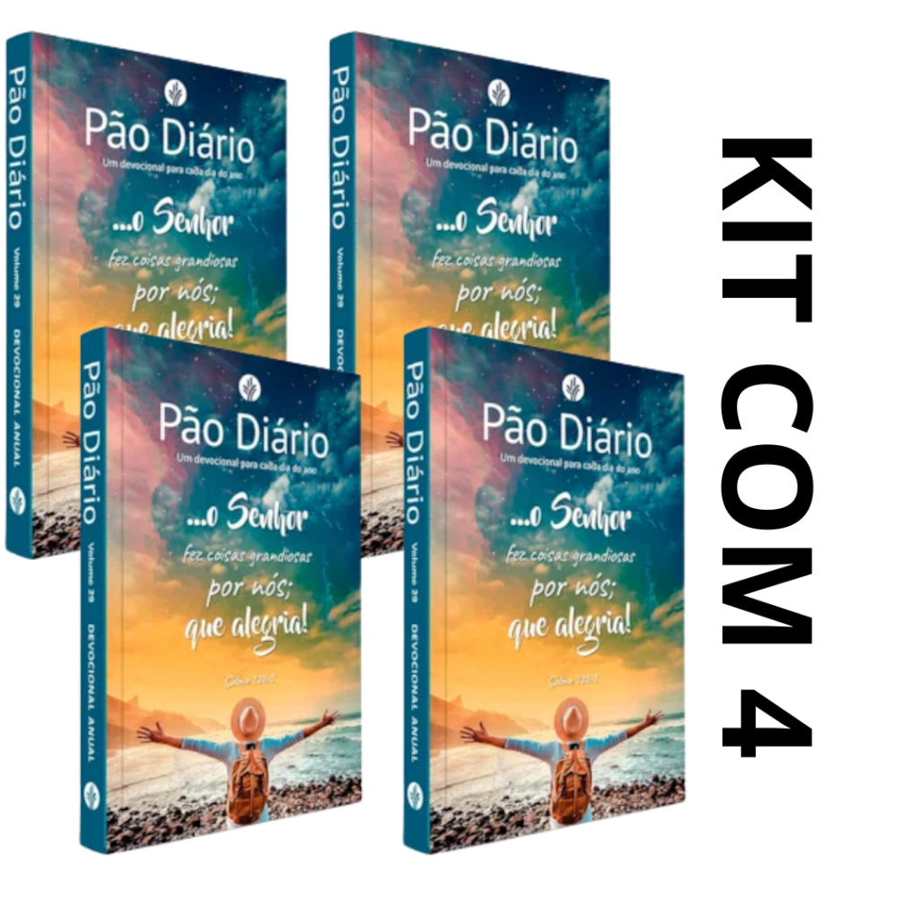 KIT COM 4 Devocional Pão Diário 2026 | Vol. 29 | Bondade de Deus em Oferta na Shopee