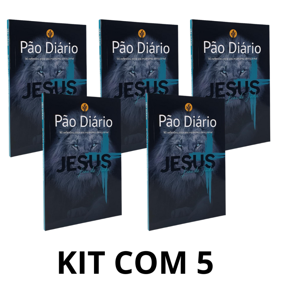 Kit com 5 Devocional Pão Diário | 90 reflexões | Capa Leão de Judá em Oferta na Shopee