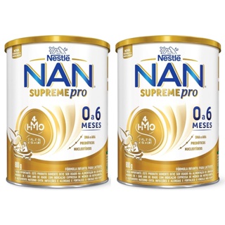 Kit 2 Latas NAN Supreme 0 a 6 Meses Fórmula Infantil 800g cada (AMARELO) EQ.1 em Oferta na Shopee