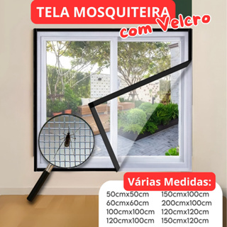 [Pedidos Personalizados] Tela Mosquiteira em Fibra de Vidro com Velcro Para Janelas em Oferta na Shopee