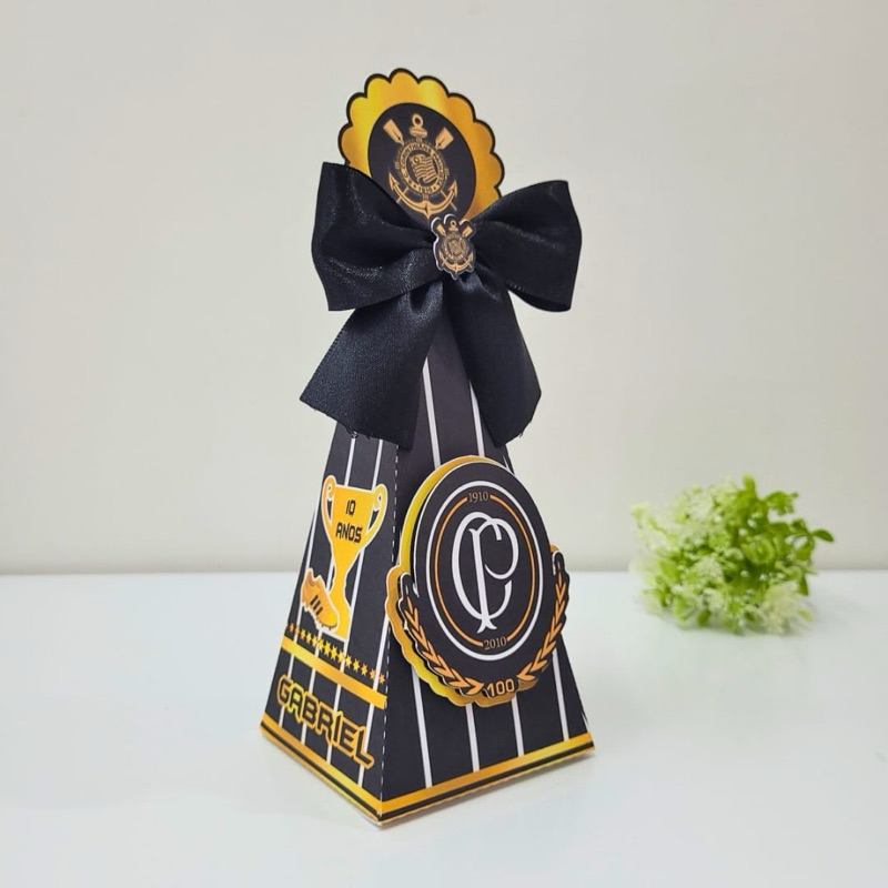 Kit Pirâmide do Corinthians- Kit Festa- Kit Lembrancinha- Papelaria Personalizada-Pegue e Monte- Aniversário