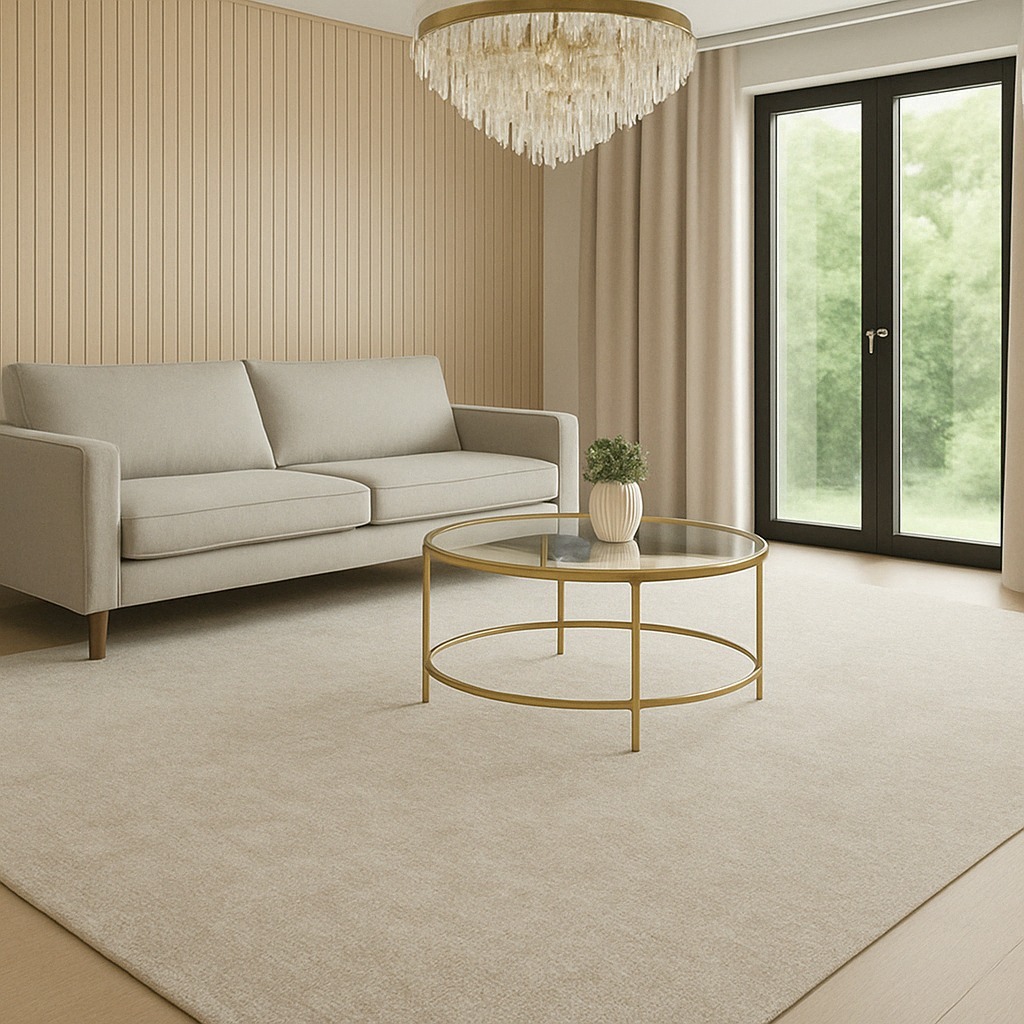 Tapete Clean Bege Sofisticado Moderno Elegante Para Sala Quarto Escritorio Antiderrapante