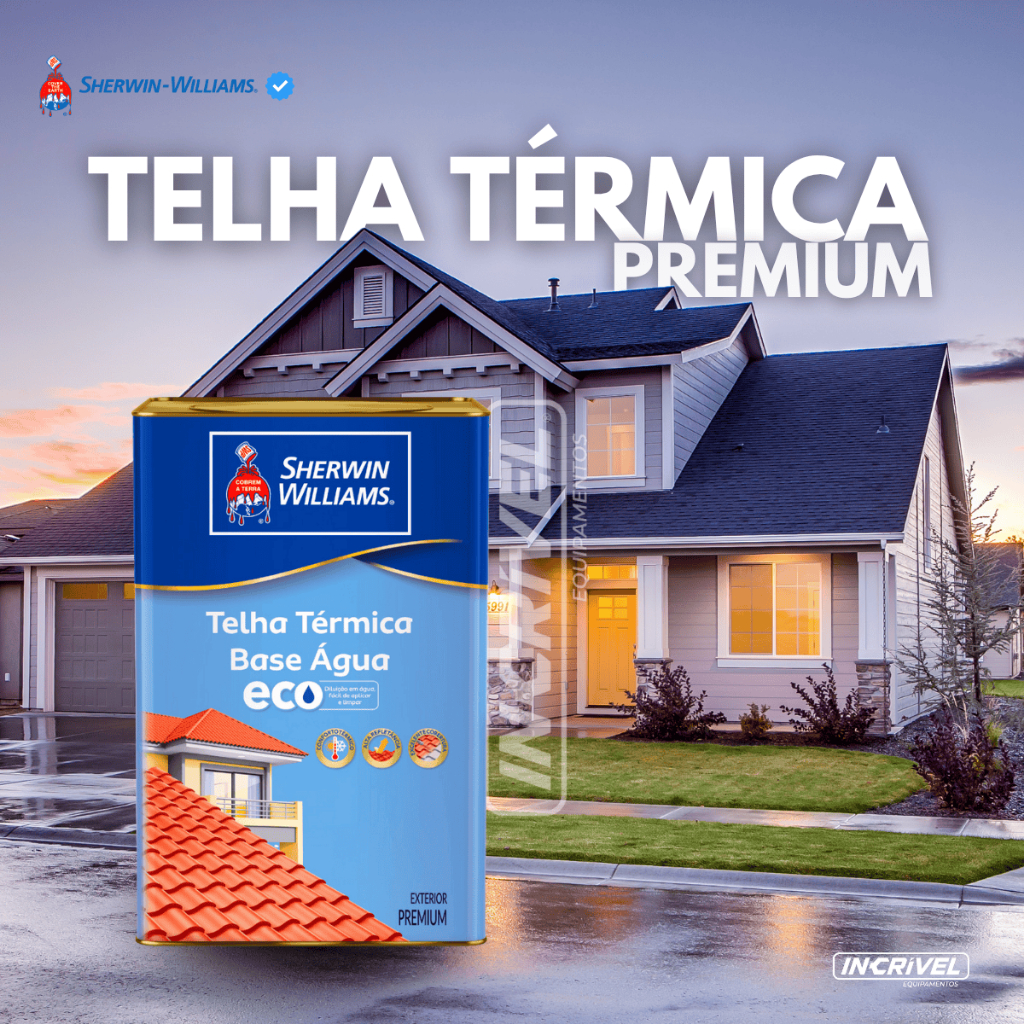 Tinta Telha Térmica Impermeabilizante Base Água 18 Litros Proteção Telhas Telhados