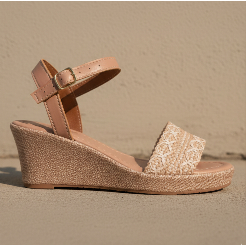 Sandalia feminina Salto Baixo Anabela Plataforma 2026 em Oferta na Shopee