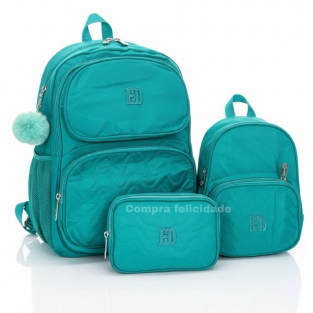 Kit 3 peças/ Mochila Grande De Costa estilo / inspiração Rebecca Bonbon Lancheira Estojo em Oferta na Shopee