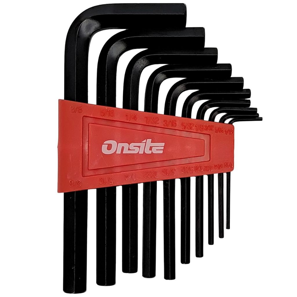 Jogo de Chave Allen Hexagonal 1/16'' a 3/8'' - 10 Peças (702612) - Onsite em Oferta na Shopee