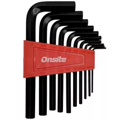 Jogo de Chave Allen Hexagonal 1/16'' a 3/8'' - 10 Peças (702612) - Onsite