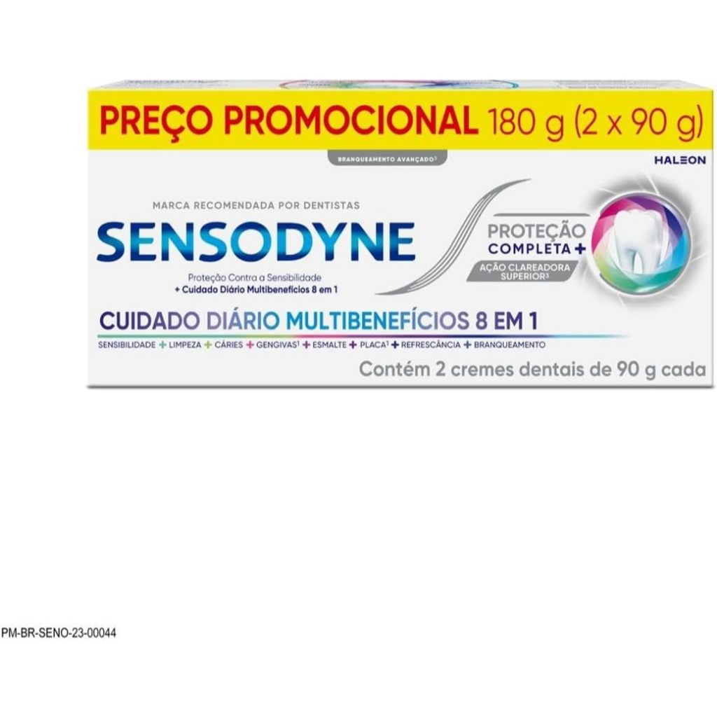 Kit Creme Dental Sensodyne Proteção Completa 2 unidades em Oferta na Shopee