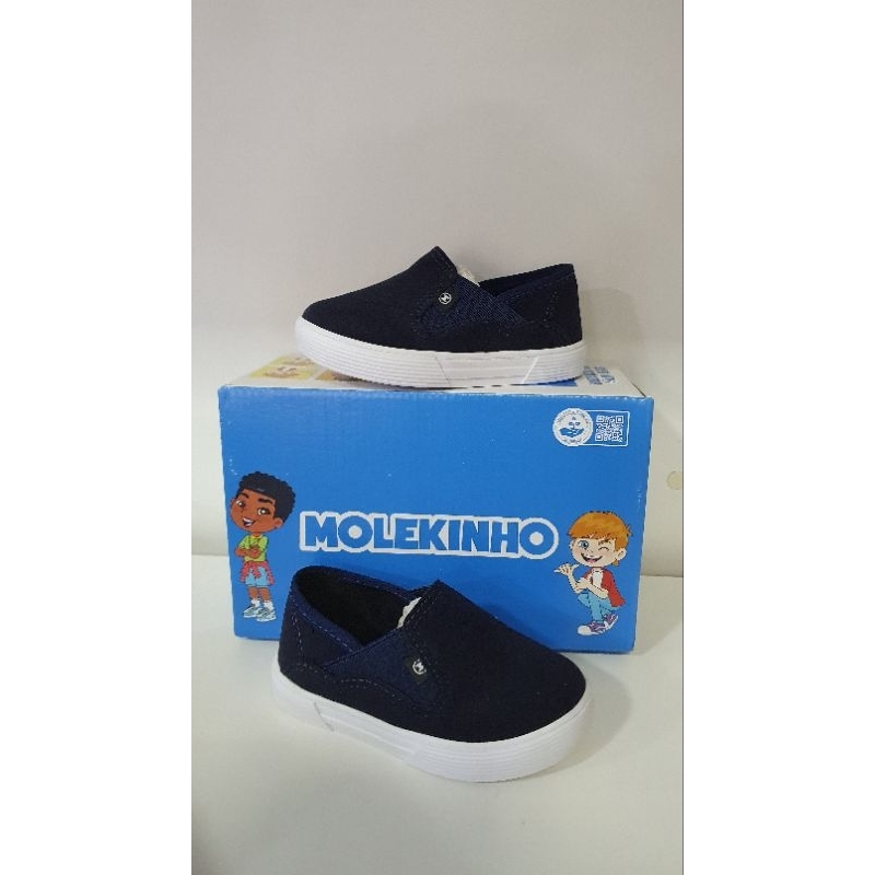 Molekinho baby tênis slip on